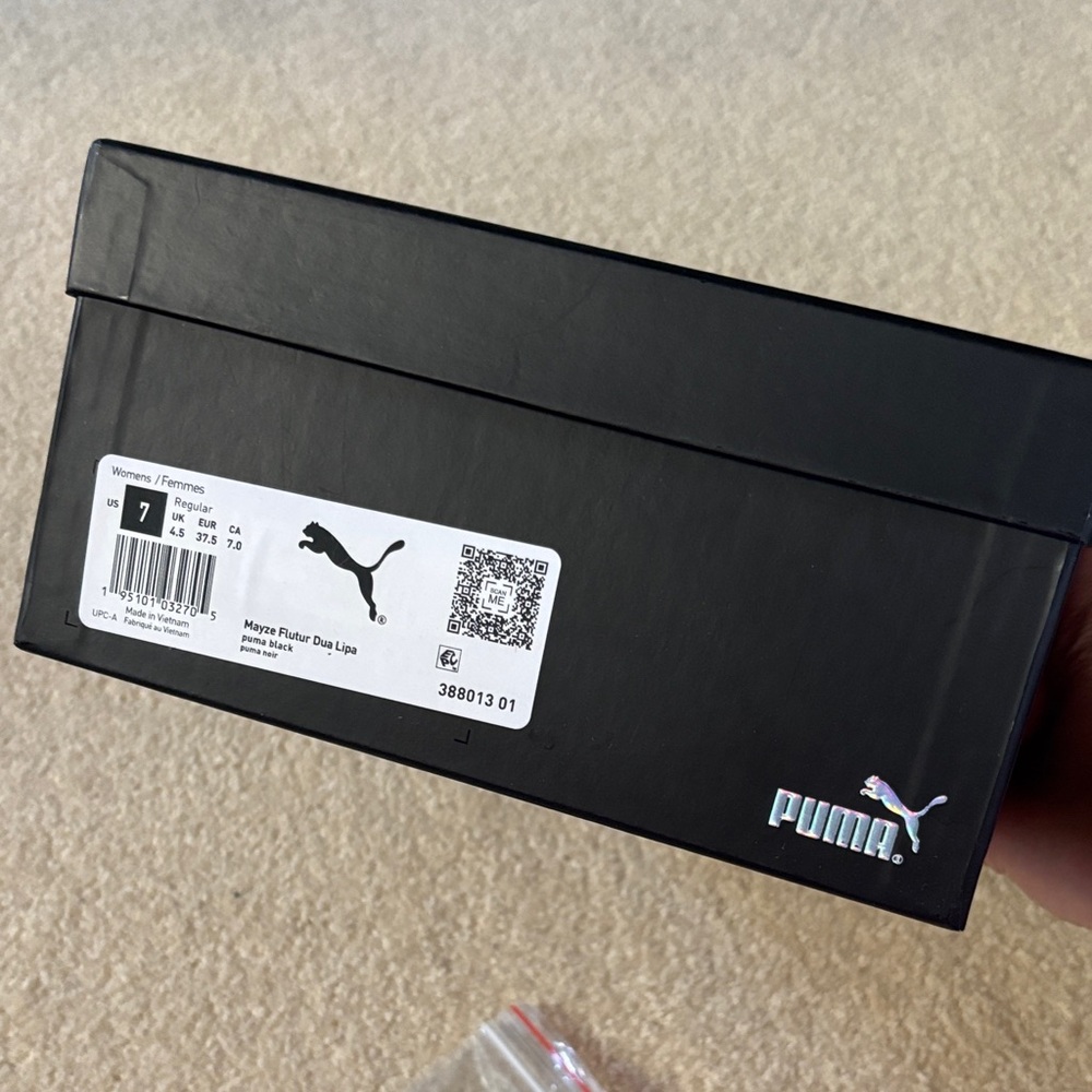 Puma x Dua Lipa Mayze Black Chunky Sole Sneakers (FITS NARROW) - Picture 12 of 13
